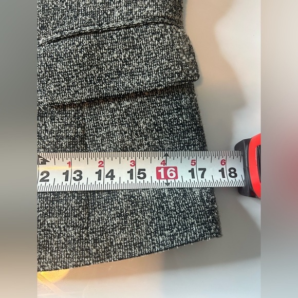 Vintage Talbots Italian Woven Blazer Women’s Sz 2P Wool Blend Black Gray - Picture 6 of 11